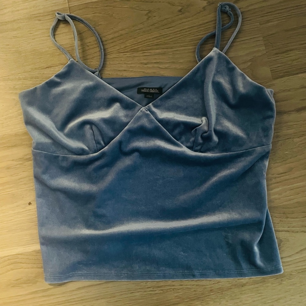 Velvet Blue Tank Top